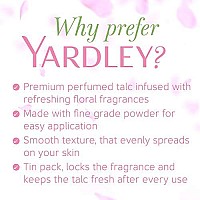 Yardley London English Rose Perfumed Deodorizing Talc Talcum Powder 100gm