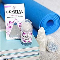 cRYSTAL Mineral Deodorant Stick - Unscented Body Deodorant With 24-Hour Odor Protection, Non-Staining & Non-Sticky, Aluminum chloride & Paraben Free, 425 oz, (3 Pack) (Packaging May Vary)