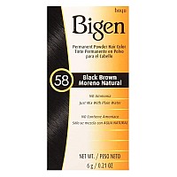 Bigen Powder Hair Color 58 Black Brown 021Oz 3 Pack