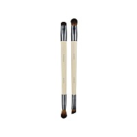 Ecotools Eye Enhancing Duo Makeup Brush Kit For Eyeshadow Use To Define Blend Smudge Shade Eyes Synthetic Bristles Eco