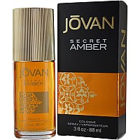 Jovan Cologne Spray Secret Amber 3 Ounce