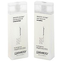 GIOVANNI COSMETICS - Eco Chic Smooth as Silk Shampoo & Conditioner, 8.5 Fluid Ounce/250 Milliliter - Deep Moisture for chemically processed hair