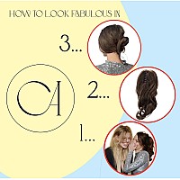 Caisha 14 Wavy Clip On Ponytail With Butterfly Clip Hairpiece Heatresistant Synthetic Fibres Brown Mix H97