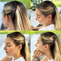 Camila Paris Cp33/2 French Hair Side Comb Small Tortoise Shell French Twist Hair Combs Decorative, Strong Hold Hair Clips For Women Bun Chignon Up-Do Styling Girls Hair Accessories, Made In France