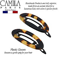 Camila Paris Cp19932 French Hair Barrette Clip For Women Handmade Side Slidein Metalfree Closure Strong Hold Grip Hair Clip