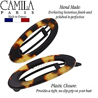 Camila Paris Cp19932 French Hair Barrette Clip For Women Handmade Side Slidein Metalfree Closure Strong Hold Grip Hair Clip