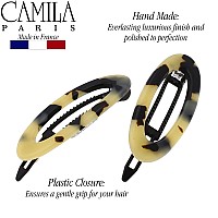 Camila Paris Cp19922 French Hair Barrette Clip For Women Handmade Side Slidein Metalfree Closure Strong Hold Grip Hair Clip