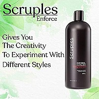 Scruples Enforce Sculpting Glaze (33.8 Oz) - Hair Styling Cream for Men & Women - Extra Firm Hold & Lightweight - Volumizing Gel to Shape & Style Hair - Suitable for All Hair Types