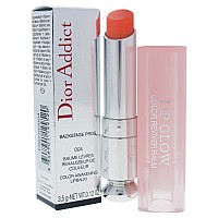 Dior Christian Dior Addict Glow Color Awakening Lip Balm Spf 10 No 004 Coral 012 Ounce