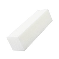 ForPro Super White Buffing Block, 120 Grit, Four-Sided Manicure and Pedicure Nail Buffer, 3.75??L x 1??W x 1??H, 20-Count