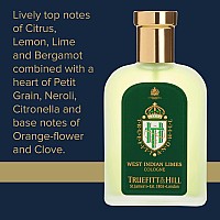 Truefitt Hill Luxury Cologne West Indian Limes Premium Longlasting Citrus And Clove Mens Fragrance Presented In A Beauti