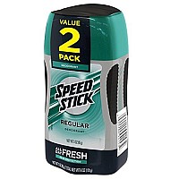 Speed Stick Deodorant, Regular 3 oz (Pack of 2)