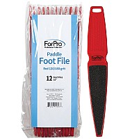 Forpro Professional Collection Pedicure Paddle Foot File Doublesided Foot File For Heels Disposable Sanitizable 120180 Gr