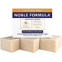 Noble Formula 2 Pyrithione Zinc Znp Bar Soap Vegan Mango And Cocoa Butter For All Skin Types Including Those With Acne Psor