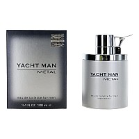 Yacht Man Metal by Myrurgia, 3.4 oz Eau De Toilette Spray for Men