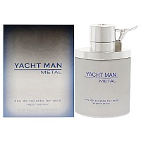 Yacht Man Metal by Myrurgia, 3.4 oz Eau De Toilette Spray for Men