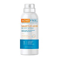 AcneFree Salicylic Acid Body Spray, Pore clarifying Solution for chest and back, 5 Ounce