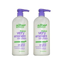 Alba Botanica Very Emollient Body Lotion Unscented2Pack 32Ounce Bottle