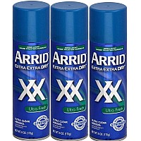 ARRID XX Ultra Clear Anti-Perspirant Deodorant Spray, Ultra Fresh, 6 Ounce (Pack of 3)