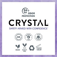 Crystal Travel Stick Mineral Deodorant Unscented Body Deodorant With 24Hour Odor Protection Nonstaining Nonsticky Alumi