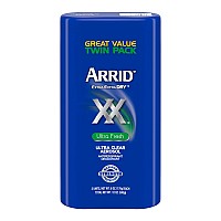 Arrid Xx Extra Extra Dry Ultra Clear Aerosol Antiperspirant Deodorant Ultra Fresh Twin Pack 6 Ounce Pack Of 2 Packaging May