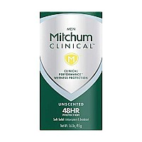 Mitchum Men Clinical Soft Solid Antiperspirant Deodorant ,Unscented , 1.6 Ounce