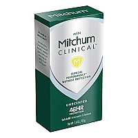 Mitchum Men Clinical Soft Solid Antiperspirant Deodorant ,Unscented , 1.6 Ounce