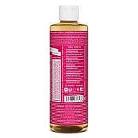 Dr Bronners Purecastile Liquid Soap Rose 16 Ounce 2Pack Made With Organic Oils 18In1 Uses Face Body Hair Laun