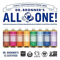 Dr Bronners Purecastile Liquid Soap Tea Tree 32 Ounce 2Pack Made With Organic Oils 18In1 Uses Acneprone Skin D