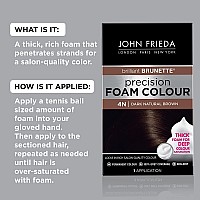 John Frieda Precision Foam Hair Colour, Dark Natural Brown 4N, 2 pk