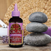 Okay Black Jamaican Castor Oil With Lavender 4Oz 188Ml