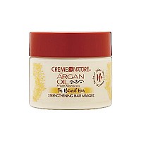 Creme of Nature Argan Oil Strengthening Hair Masque, Argan Oil of Morocco, Helps Restore Dry Damaged Curls, 11.5 Fl Oz