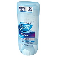 Secret Outlast Antiperspirant And Deodorant Clear Gel Completely Clean 26 Ounce Pack Of 4