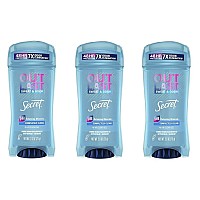 Secret Deodorant Outlast Clear Gel Completely Clean 26 Ounce 76Ml 3 Pack