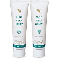 Forever Living Aloe Vera Gelly 100% Stabilized Aloe Vera Gel (2 Pack),4 Fl. Oz.