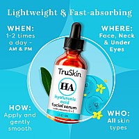 TruSkin Naturals, Hyaluronic Acid Serum for Face + 7 Ultra Hydrating Ingredients - Best Face Serum for Moisturizing, Plumping & Smoothing of Fine Lines, 1 fl oz