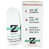 ZeroSweat Antiperspirant Deodorant clinical Strength Hyperhidrosis Treatment - Reduces Armpit Sweat 12 FlOz