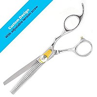 Equinox International, Professional Hair Scissors, Japanese Stainless Steel-Barber Hair Cutting Texturizing Thinning Razor Edge Series Teeth Shears for Men/Women/Kids/Salon & Home-6.5