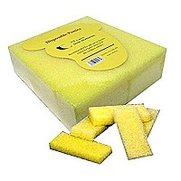 40pc coarse cT Mini Disposable Pumice Pads -Yellow