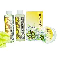 Home Spa Bath Basket Passion Fruit Fragrance Bath Body Set For Women Contains Shower Gel Bubble Bath Body Lotion Bath Salt