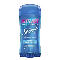 Secret Outlast Antiperspirant And Deodorant For Women Clear Gel Completely Clean Scent 26 Ounce