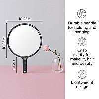 Diane Hand Mirror Standard 1X Magnification Hand Held Mirror Single Sided Vanity Makeup Mirror For Women Men Salon Barber