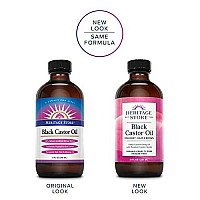 Heritage Store Black Castor Oil, Traditionally Roasted | Deep Conditioning Treatment for Body, Hair, & Brows, Vegan, 8oz