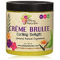 Alikay Naturals Creme Brulee Curling Delight Natural Aloe Vera, Argan Oil & Agave Nectar 8 Ounce