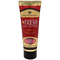 Honey House Naturals Bee Butter Tube Lotion Cream, Honey, 4 Ounce