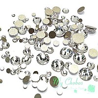 crystal-Wholesale Swarovski clear cRYSTAL (001) 20582088 crystal Fatbacks Rhinestones Nail Art Mixed With Sizes Ss5, Ss7, Ss9, Ss12, Ss16, Ss20, Ss30, 144 Piece