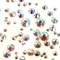 Crystal-Wholesale Swarovski 2058/2088 Crystal Nail Art Mixed Flatbacks Rhinestones, Crystal AB (001 AB)