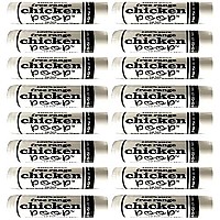 Chicken Poop Lip Balm Simone Chickenbone 100% Natural Moisturizer for Dry, Chapped Lips, 0.15 oz, (Original), Pack of 16