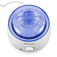 Salon Sundry Portable Electric Hot Wax Warmer Machine For Hair Removal Blue Lid