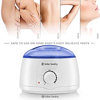 Salon Sundry Portable Electric Hot Wax Warmer Machine For Hair Removal Blue Lid